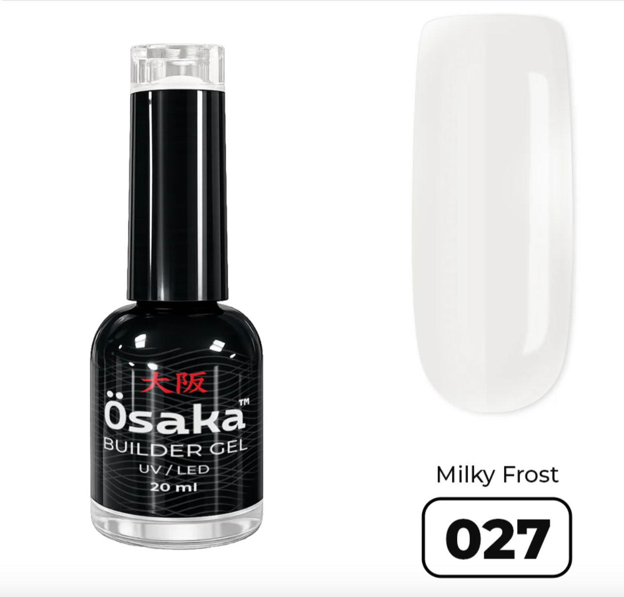 Brush Builder Gel Milky Frost 027 - 20 ml, Osaka
