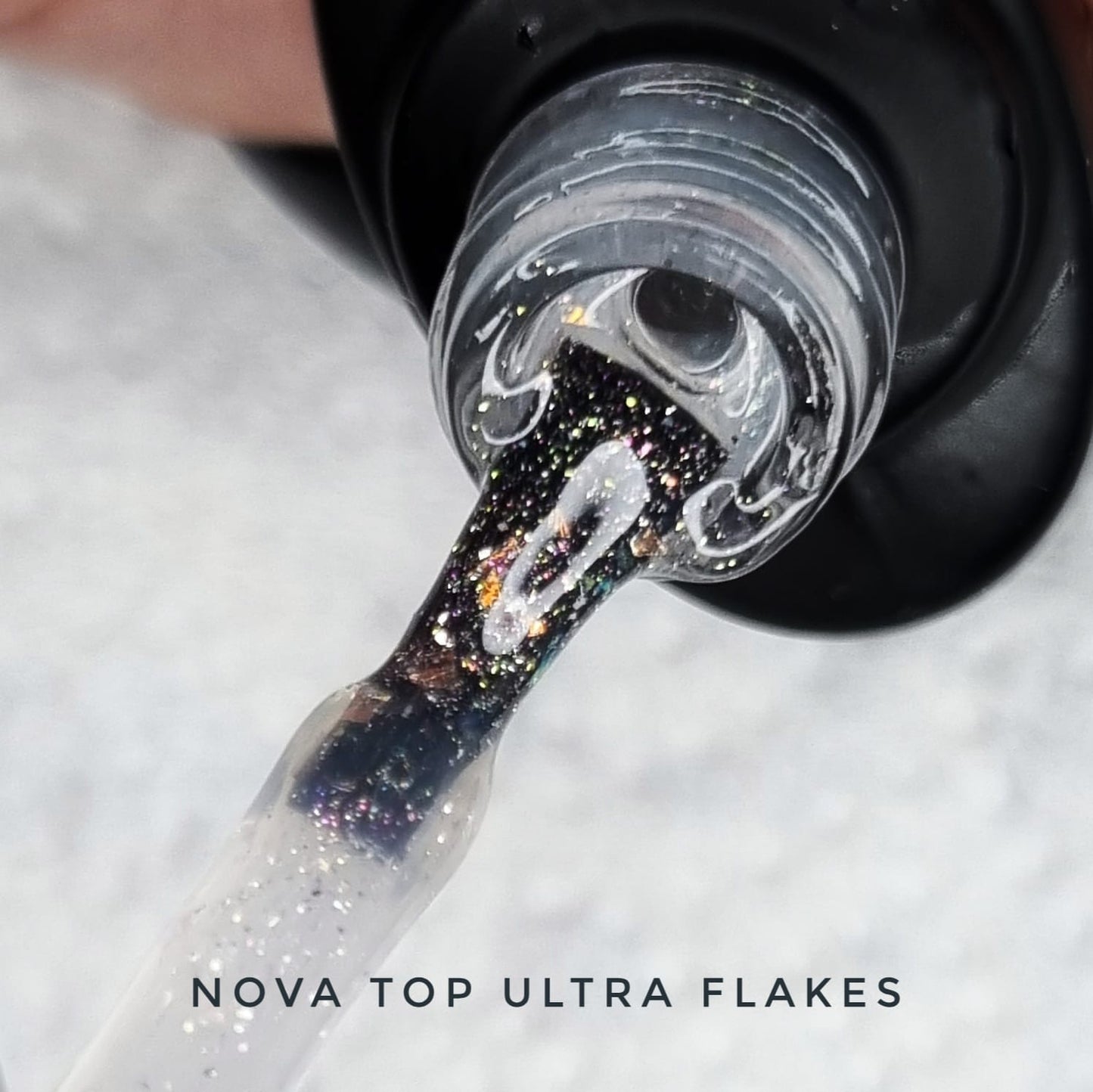 Nova Top - Ultra Flakes , 12 ml, Wipe Off