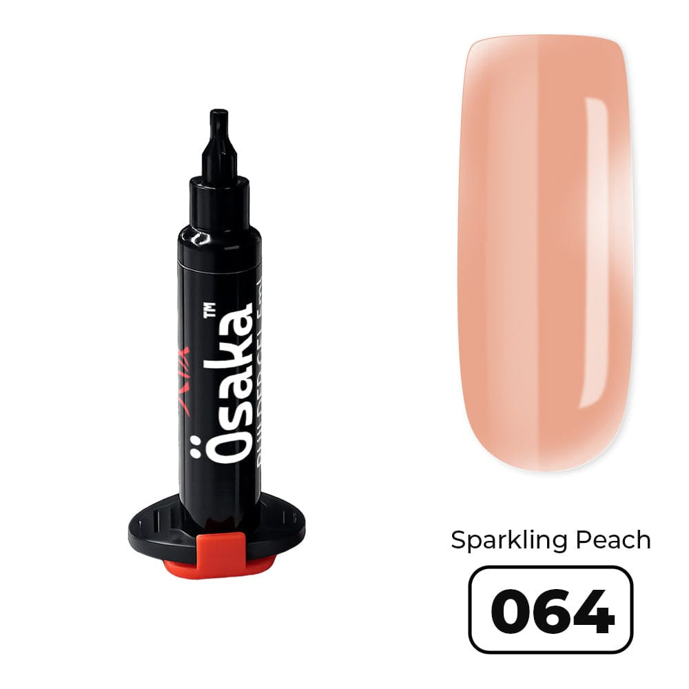 TM Osaka Гель для моделирования в шприце, 5 мм, Sparkling Peach, 064
