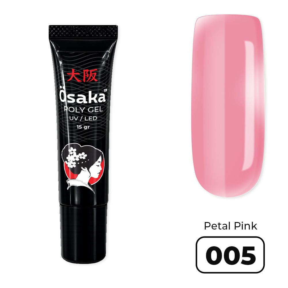 TM Osaka, Polygel Tube 15 gr, Petal Pink 005