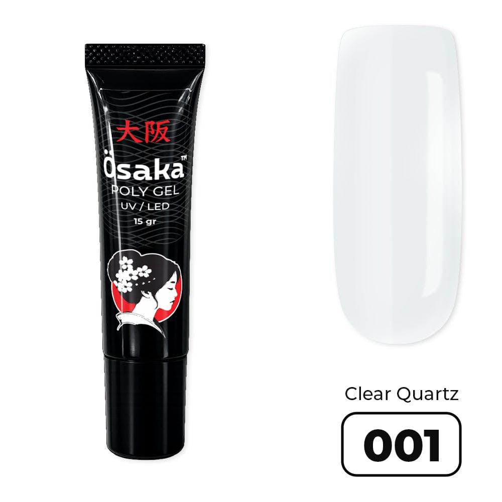TM Osaka, Polygel Tube 15 gr, Clear Quartz 001