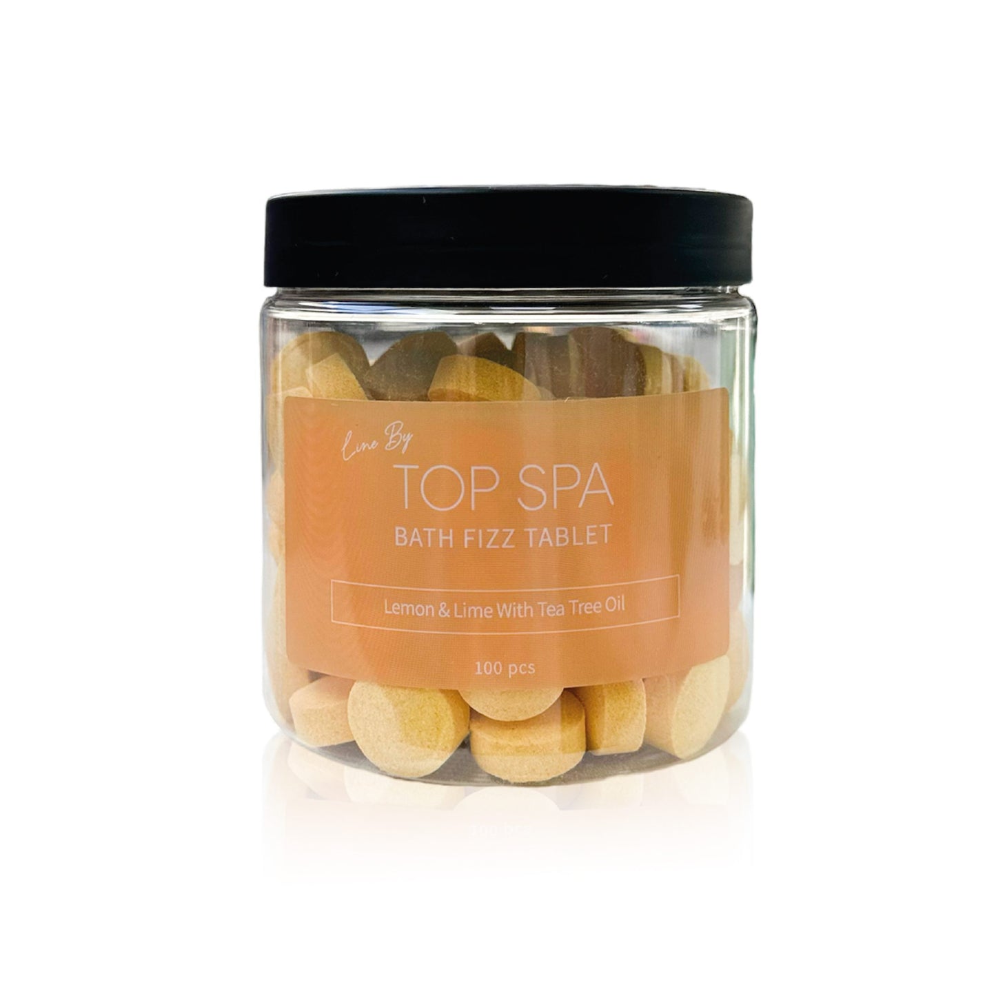 TOP-SPA Бомбочка для ванны, 100штук , Deox Foot Soak & Bath Fizz, Лимон Лайм