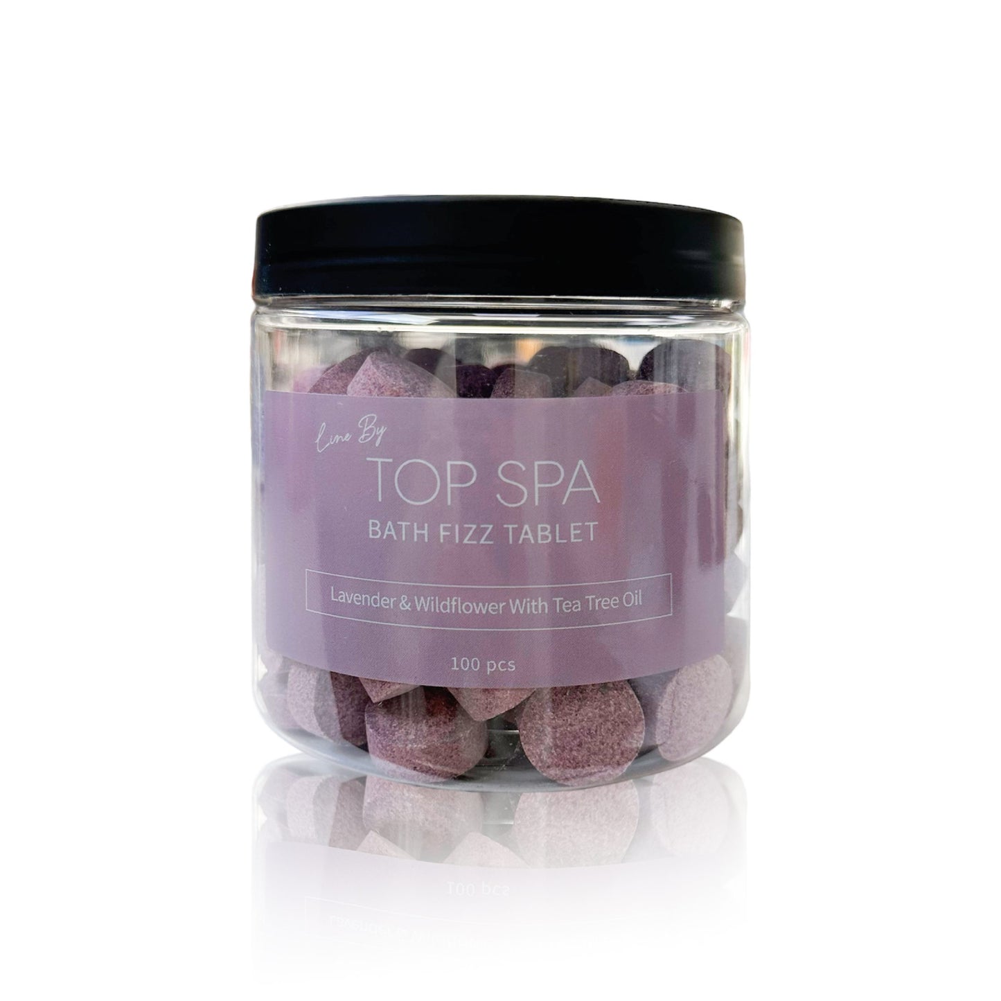 Бомбочка для ванны, 100штук , Deox Foot Soak & Bath Fizz, полевые цветы лаванды.