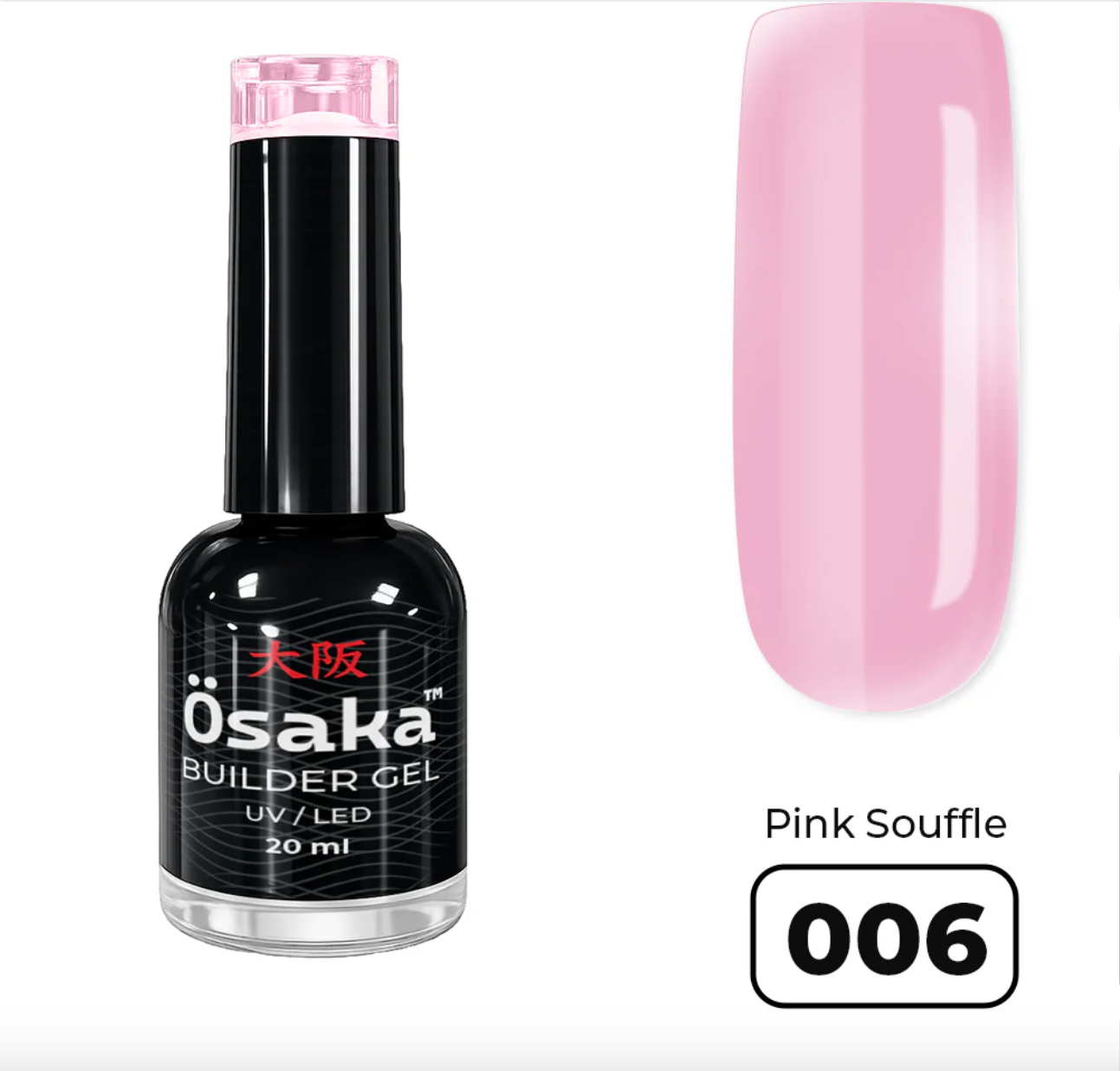 Brush Builder Gel Pink Souffle 006, 20 ml- Osaka