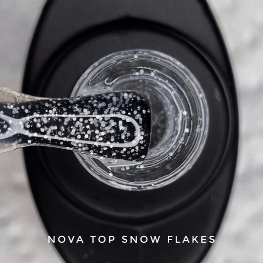 Nova Top - Snow , 12 ml, Wipe Off