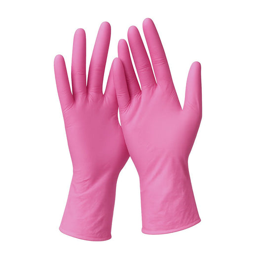 Нитриловые перчатки Osaka-  Мастер-коробка: 10 упаковок, размер Small  ,Pink , 3.5 gr