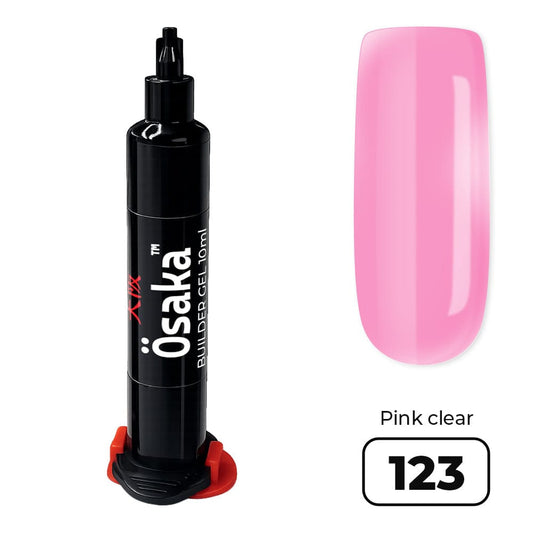Гель для моделирования в шприце, 10 мм, Pink Clear 123