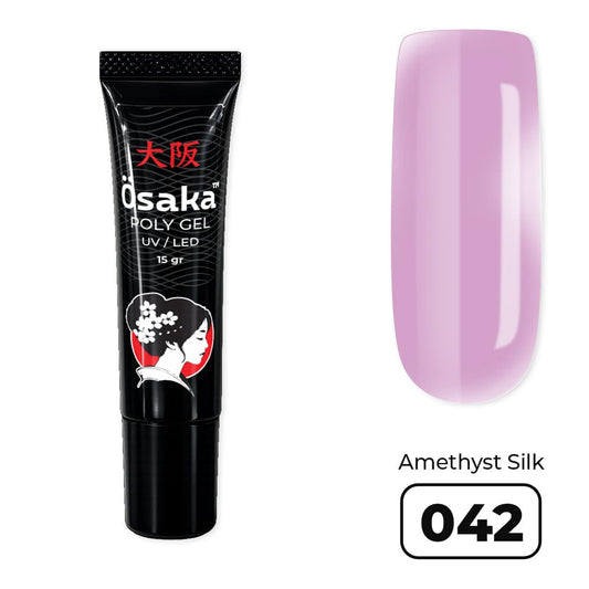 TM Osaka, Polygel Tube 15 gr, Amethyst Silk 042