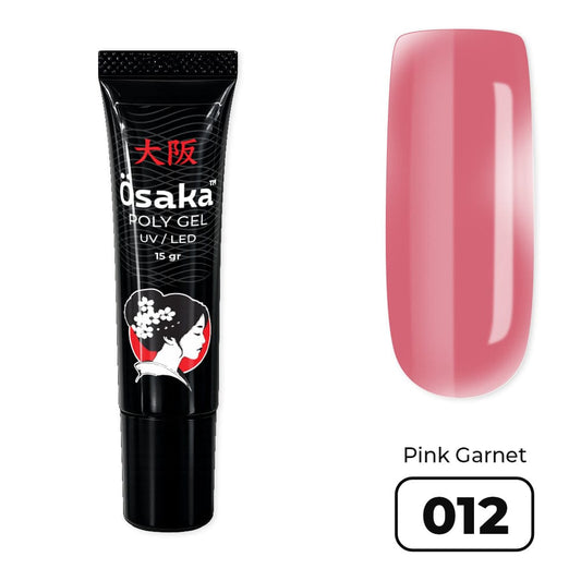 TM Osaka, Polygel Tube 15 gr, Pink Gartnet 012