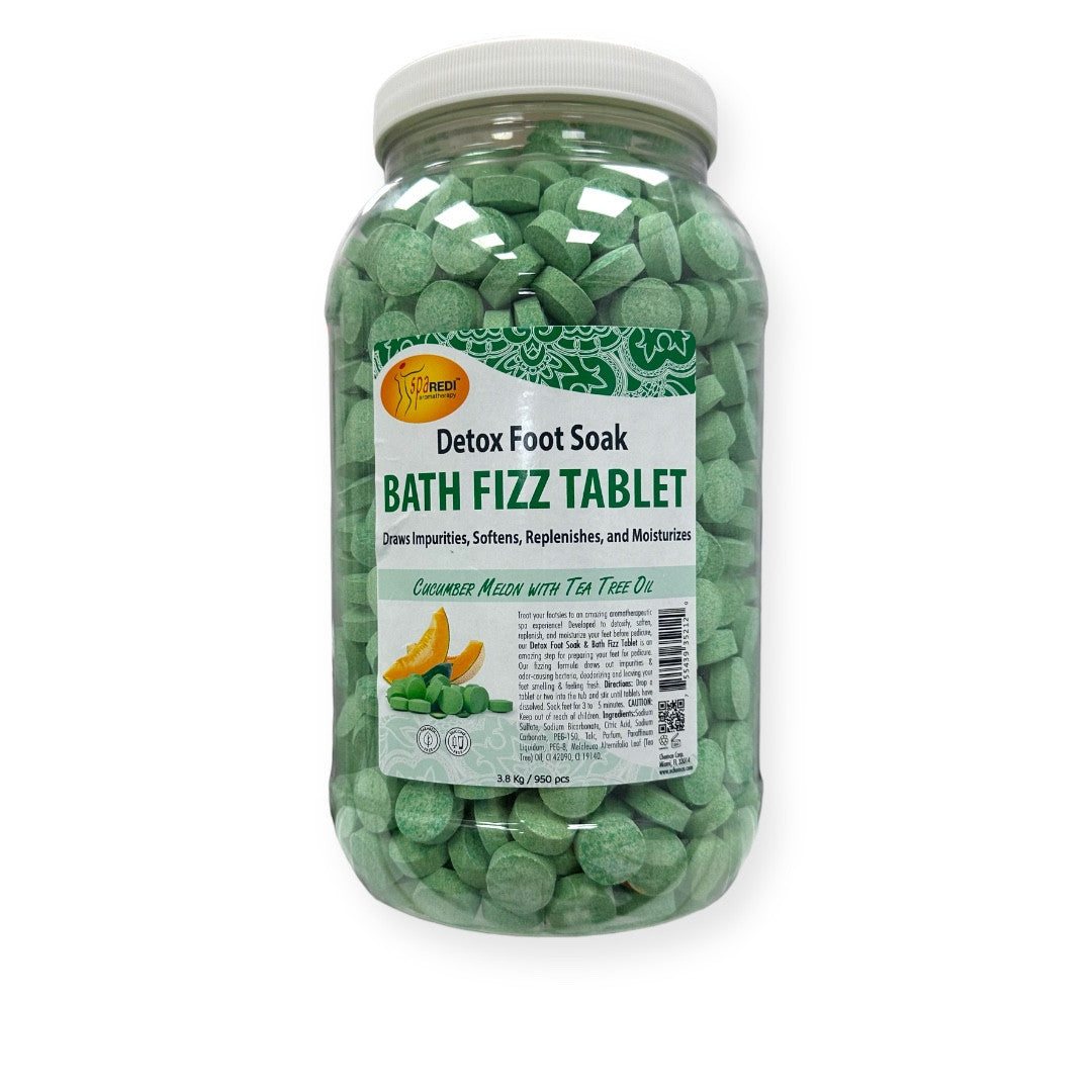 Bath Fizz Tablets - детокс-мыло для ног 930 шт: дынный огурец с маслом чайного дерева.
